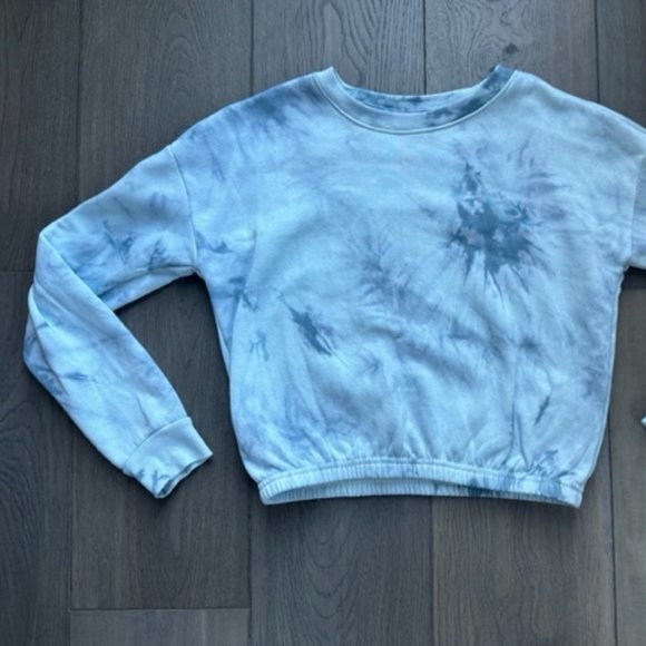 ULTRA FLIRT GIRLS TIE DYE CROPPED LONG SLEEVE SHIRT - Picture 3 of 3